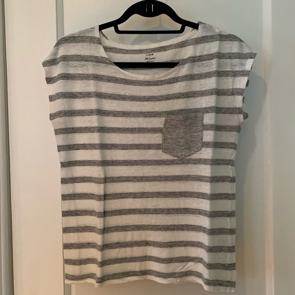 Jcrew 100% Linen T, like new